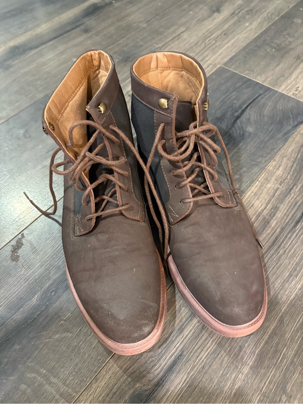 Mens Report R2 Lawrence lace up dress boots sz 9.5